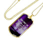 Inspirational Religious Gift Seek God First Always Stainless Steel or 18k Gold Dog Tag 24" Chain-Express Your Love Gifts