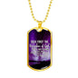 Inspirational Religious Gift Seek God First Always Stainless Steel or 18k Gold Dog Tag 24" Chain-Express Your Love Gifts