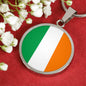 Ireland Flag Necklace Ireland Flag Stainless Steel or 18k Gold 18-22" - Express Your Love Gifts