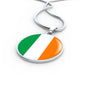 Ireland Flag Necklace Ireland Flag Stainless Steel or 18k Gold 18-22" - Express Your Love Gifts