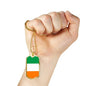 Ireland Flag Necklace Ireland Pendant Stainless Steel or 18k Gold Dog Tag 24" - Express Your Love Gifts