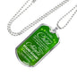 Irish Religious Gift Blessing Prayer Necklace Stainless Steel or 18k Gold Dog Tag 24" Chain-Express Your Love Gifts