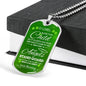 Irish Religious Gift Blessing Prayer Necklace Stainless Steel or 18k Gold Dog Tag 24" Chain-Express Your Love Gifts