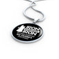 Iron Sharpens Iron Proverbs 27:17 Circle Pendant Stainless Steel or 18k Gold 18-22"-Express Your Love Gifts