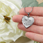 Isaiah 41:10 Fear Not Necklace Stainless Steel or 18k Gold Heart Pendant 18-22" - Express Your Love Gifts