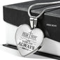 Isaiah 41:10 Fear Not Necklace Stainless Steel or 18k Gold Heart Pendant 18-22" - Express Your Love Gifts