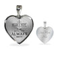 Isaiah 41:10 Fear Not Necklace Stainless Steel or 18k Gold Heart Pendant 18-22" - Express Your Love Gifts
