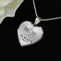Isaiah 41:10 Fear Not Necklace Stainless Steel or 18k Gold Heart Pendant 18-22" - Express Your Love Gifts