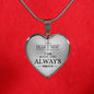 Isaiah 41:10 Fear Not Necklace Stainless Steel or 18k Gold Heart Pendant 18-22" - Express Your Love Gifts
