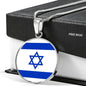 Israel Flag Necklace Israel Flag Stainless Steel or 18k Gold 18-22" - Express Your Love Gifts