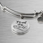 It Is Well With My Soul Circle Bangle Stainless Steel or 18k Gold - Express Your Love Gifts