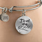 It Is Well With My Soul Circle Bangle Stainless Steel or 18k Gold - Express Your Love Gifts