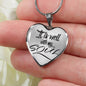 It Is Well With My Soul Necklace Stainless Steel or 18k Gold Heart Pendant 18-22" - Express Your Love Gifts