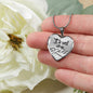It Is Well With My Soul Necklace Stainless Steel or 18k Gold Heart Pendant 18-22" - Express Your Love Gifts