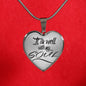 It Is Well With My Soul Necklace Stainless Steel or 18k Gold Heart Pendant 18-22" - Express Your Love Gifts