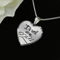 It Is Well With My Soul Necklace Stainless Steel or 18k Gold Heart Pendant 18-22" - Express Your Love Gifts
