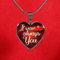 It Was Always You Necklace Stainless Steel or 18k Gold Heart Pendant 18-22" - Express Your Love Gifts