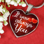 It Was Always You Necklace Stainless Steel or 18k Gold Heart Pendant 18-22" - Express Your Love Gifts