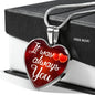 It Was Always You Necklace Stainless Steel or 18k Gold Heart Pendant 18-22" - Express Your Love Gifts