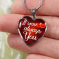 It Was Always You Necklace Stainless Steel or 18k Gold Heart Pendant 18-22" - Express Your Love Gifts