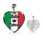 Italian Princess Necklace Stainless Steel or 18k Gold Heart Pendant 18-22'' - Express Your Love Gifts