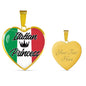 Italian Princess Necklace Stainless Steel or 18k Gold Heart Pendant 18-22'' - Express Your Love Gifts
