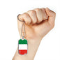 Italy Flag Necklace Italy Flag Stainless Steel or 18k Gold Dog Tag 24" - Express Your Love Gifts