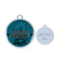 Jacksonville Fan Football Circle Necklace Stainless Steel or 18k Gold 18-22"-Express Your Love Gifts