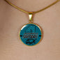 Jacksonville Fan Football Circle Necklace Stainless Steel or 18k Gold 18-22"-Express Your Love Gifts