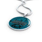 Jacksonville Fan Football Circle Necklace Stainless Steel or 18k Gold 18-22"-Express Your Love Gifts