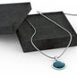 Jacksonville Fan Football Circle Necklace Stainless Steel or 18k Gold 18-22"-Express Your Love Gifts