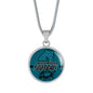 Jacksonville Fan Football Circle Necklace Stainless Steel or 18k Gold 18-22"-Express Your Love Gifts