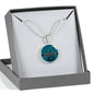 Jacksonville Fan Football Circle Necklace Stainless Steel or 18k Gold 18-22"-Express Your Love Gifts