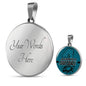 Jacksonville Fan Football Circle Necklace Stainless Steel or 18k Gold 18-22"-Express Your Love Gifts