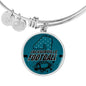 Jacksonville Fan Football Circle Necklace Stainless Steel or 18k Gold 18-22"-Express Your Love Gifts