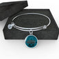 Jacksonville Fan Football Circle Necklace Stainless Steel or 18k Gold 18-22"-Express Your Love Gifts