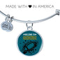 Jacksonville Fan Football Gift Welcome To Sacksonville Circle Bracelet Bangle - Express Your Love Gifts