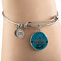 Jacksonville Fan Football Sports Gift Stainless Steel or 18k Gold Circle Bracelet Bangle - Express Your Love Gifts