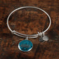 Jacksonville Fan Football Sports Gift Stainless Steel or 18k Gold Circle Bracelet Bangle - Express Your Love Gifts