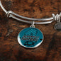 Jacksonville Fan Football Sports Gift Stainless Steel or 18k Gold Circle Bracelet Bangle - Express Your Love Gifts