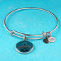 Jacksonville Fan Football Sports Gift Stainless Steel or 18k Gold Circle Bracelet Bangle - Express Your Love Gifts