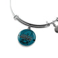 Jacksonville Fan Football Sports Gift Stainless Steel or 18k Gold Circle Bracelet Bangle - Express Your Love Gifts
