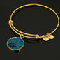 Jacksonville Fan Football Sports Gift Stainless Steel or 18k Gold Circle Bracelet Bangle - Express Your Love Gifts