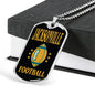 Jacksonville Fan Necklace Dog Tag Stainless Steel or 18k Gold 24" Chain - Express Your Love Gifts