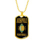 Jacksonville Fan Necklace Dog Tag Stainless Steel or 18k Gold 24" Chain - Express Your Love Gifts