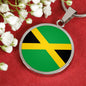 Jamaica Flag Necklace Jamaica Flag Stainless Steel or 18k Gold 18-22" - Express Your Love Gifts