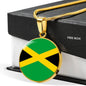 Jamaica Flag Necklace Jamaica Flag Stainless Steel or 18k Gold 18-22" - Express Your Love Gifts