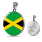 Jamaica Flag Necklace Jamaica Flag Stainless Steel or 18k Gold 18-22" - Express Your Love Gifts