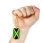Jamaica Flag Necklace Jamaica Flag Stainless Steel or 18k Gold Dog Tag 24" - Express Your Love Gifts