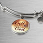 James 1:17 Perfect Gift Stainless Steel or 18k Gold Circle Bangle Bracelet - Express Your Love Gifts